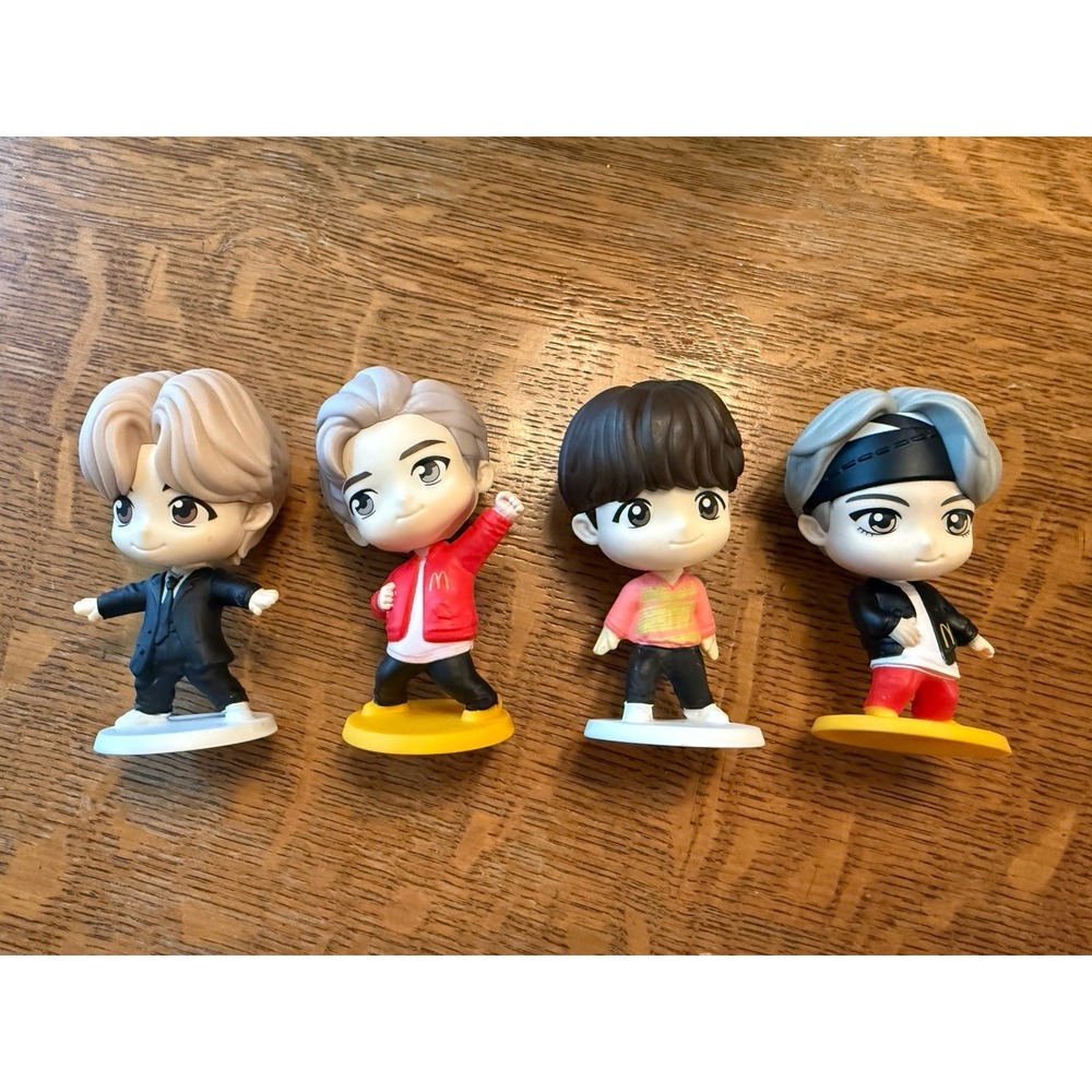 McDonald's Tinytan K-Pop BTS Encore 2025 Happy Meal Toys Lot of 4